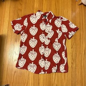 Big Bud Press Strawbaby Pantry Button Up size M🍓